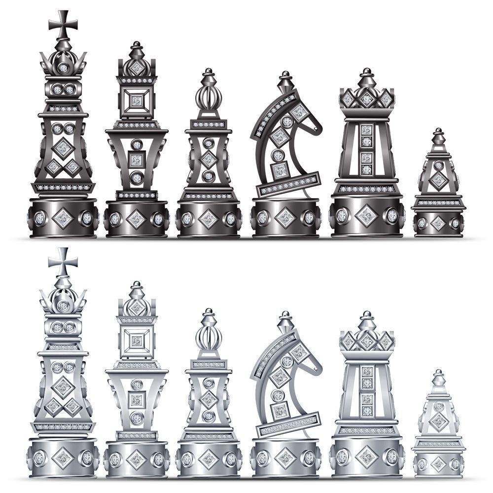 diamond chess figures
