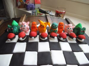 Pokemon Chess Board Cake 1