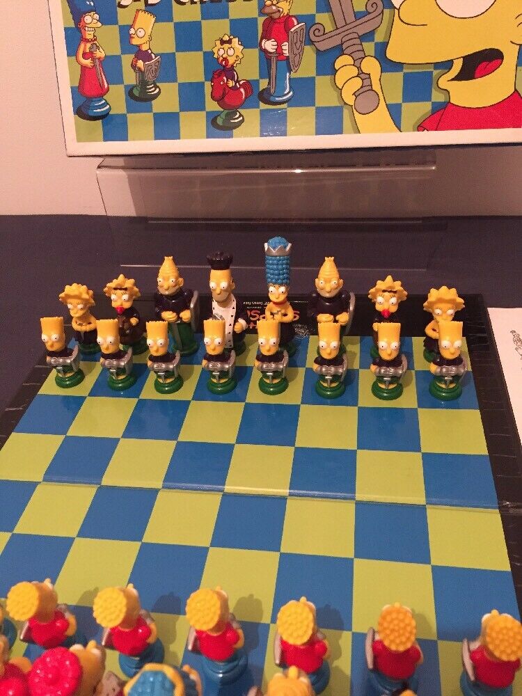 the simpsons standards chess set 3 d
