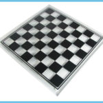 Black and White Glass Chess Set