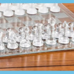 Vintage Glass Chess Set