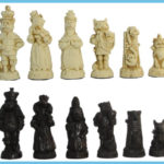 Colourful Cats And Dogs Chess Pieces