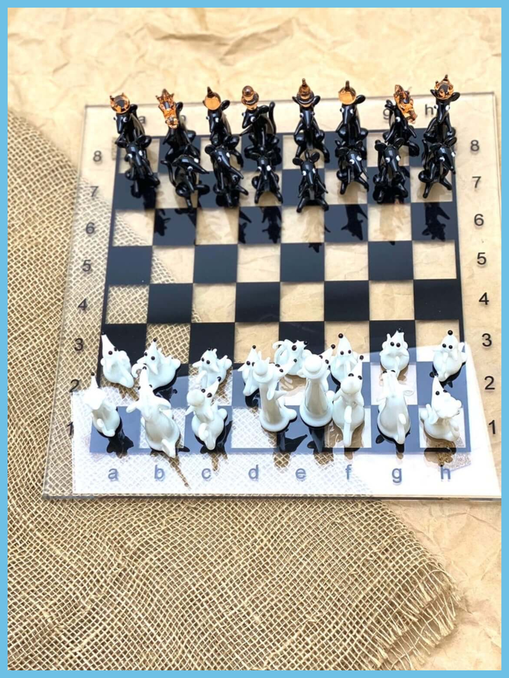 Handmade Glass Chess Set