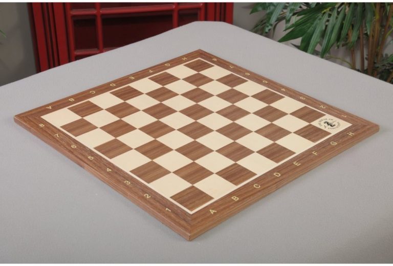 Walnut And Maple Wooden Tournament Chess Board