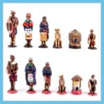African Tribal Chess Set Zulu Small