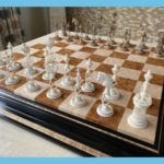 Elegant Danish Selenus Spiral Chess Pieces