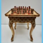 Games Chess Set Of Handcrafted Table