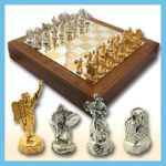 Large Sterling Silver Biblical Chess Set