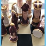 Painted Duncan Chess Pieces