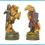The Camelot Hand Painted Themed Chess Pieces