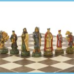 The Camelot Hand Painted Themed Chess Pieces
