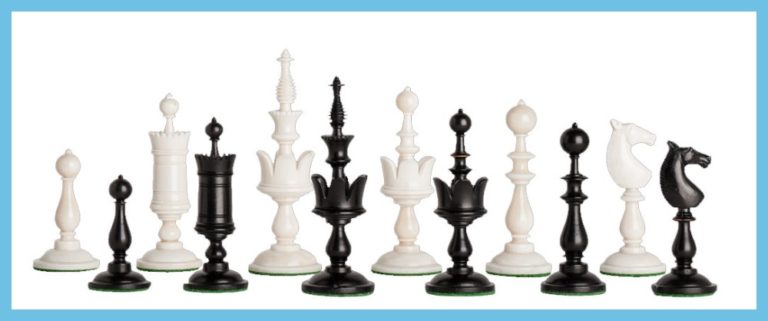 The Selenus Luxury Bone Chess Pieces