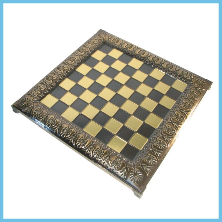 13 Raised Byzantine Metal Chess Board