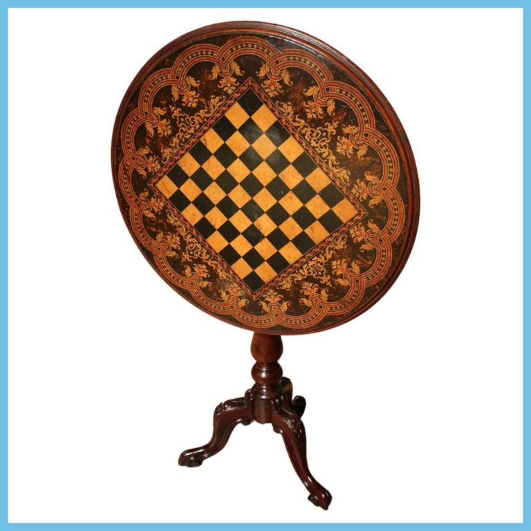 19Th Century Chess Table