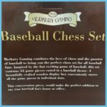 Baseball Chess Set