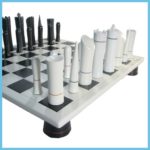 Black &Amp; White Modern Style Chess Set