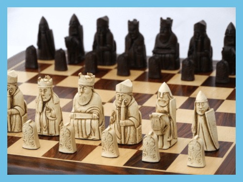 Isle Of Lewis Chess Pieces By Berkeley Russet Brown