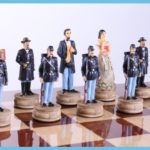 Civil War Chess Set With Storage
