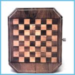 English Regency Mahogany Chess Checkers Game Table
