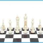 King'S Series Camel Bone Chess Pieces