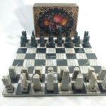 Marble Granite Stone Rock Chess Pieces