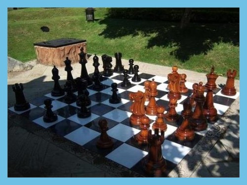 MegaChess 24 Inch Teak Giant Chess Set