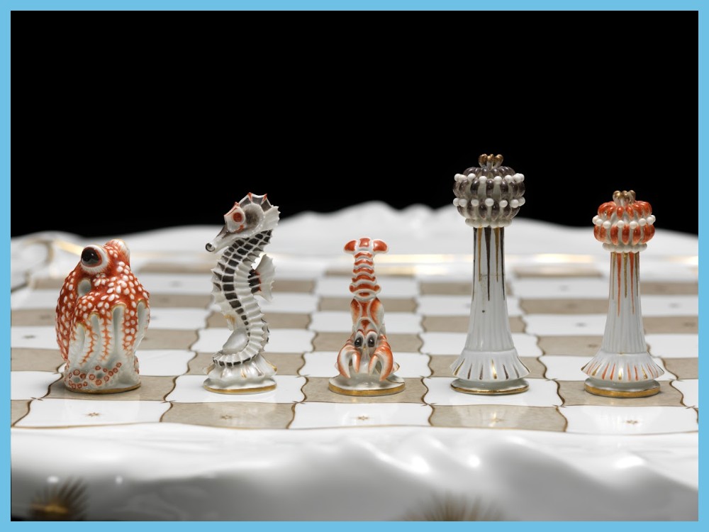 Meissen Sea Life Chess Set