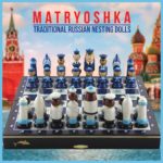Nautical Russian Themed Handmade Chess Set