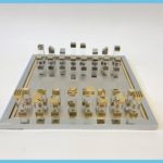 Rare Chrome And Brass Chess Set