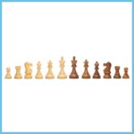 Cherry Wood Pedestal Luxury Chess Table Pieces 1