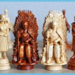 Wood Carving Games Of Thrones Chess Set