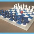 Blue And White Chess Set