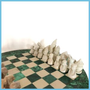 Malachite Chess Set