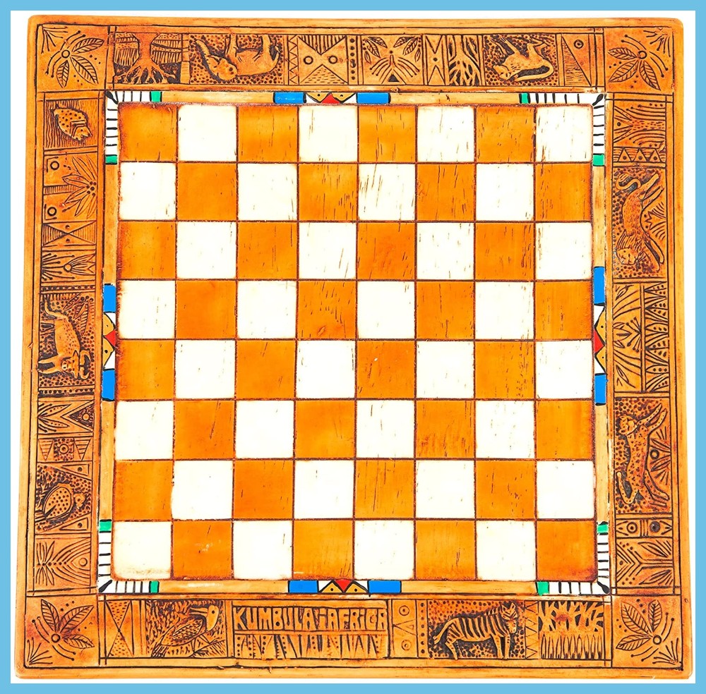 African Animal Chessboards