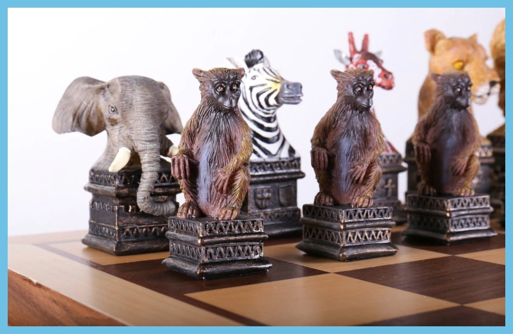 Animals of the Savanna Chess Pieces 1