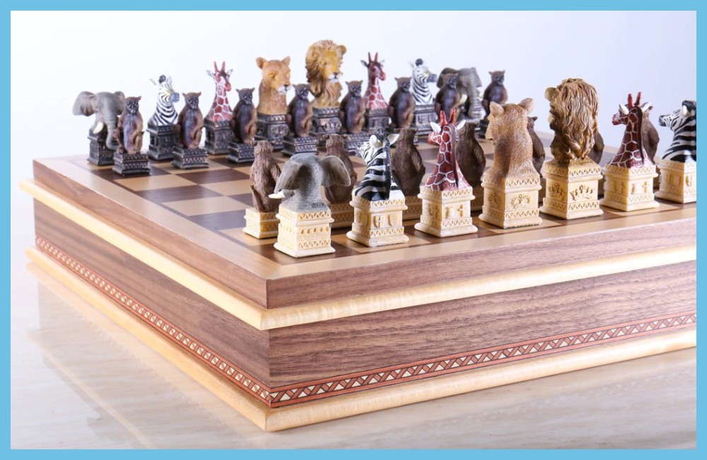 Animals of the Savanna Chess Sets