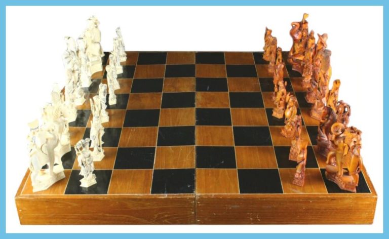 Antique Ivory Chess Set