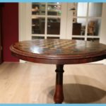 Antique Round Chess Table 6