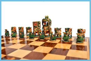 Artistic Parker Anegre Chess Pieces 1