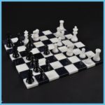 Black And White Gemstone Chess Set 1