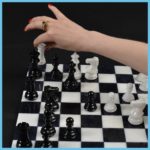 Black And White Gemstone Chess Set 6