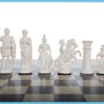 Black and White Stone Chess Pieces