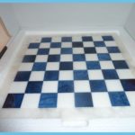 Blue And White Alabaster Chessboard