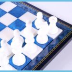 Blue And White Chessboard