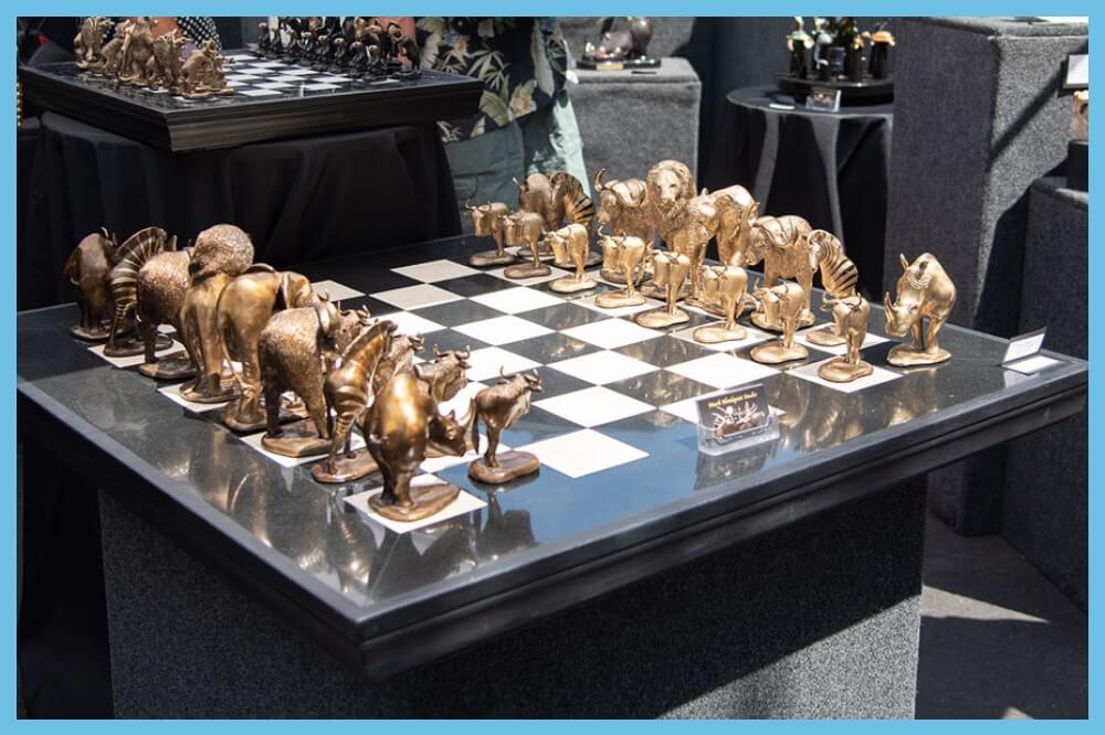 Bronze Safari Animal Chess