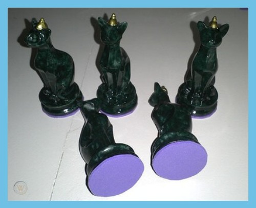 CAT CHESS PIECES