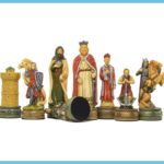 Camelot Hand Painted Themed Chess Pieces 1