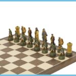 Camelot Hand Painted Themed Chess Pieces 5
