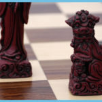 Cardinal Red Mandarin Chess Pieces 8