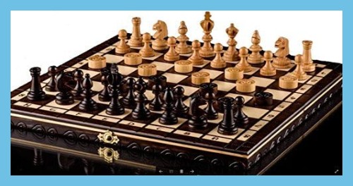 Cherry and Draughts Olympic Chess Set